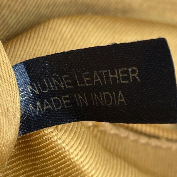 G.H. Bass Leather Purse Tan Brown Tote Bag Shoulder Bag Handbag Carryall - Picture 4 of 16